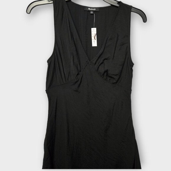 MADEWELL The Ariana Midi Dress Black NWT - Picture 5 of 8
